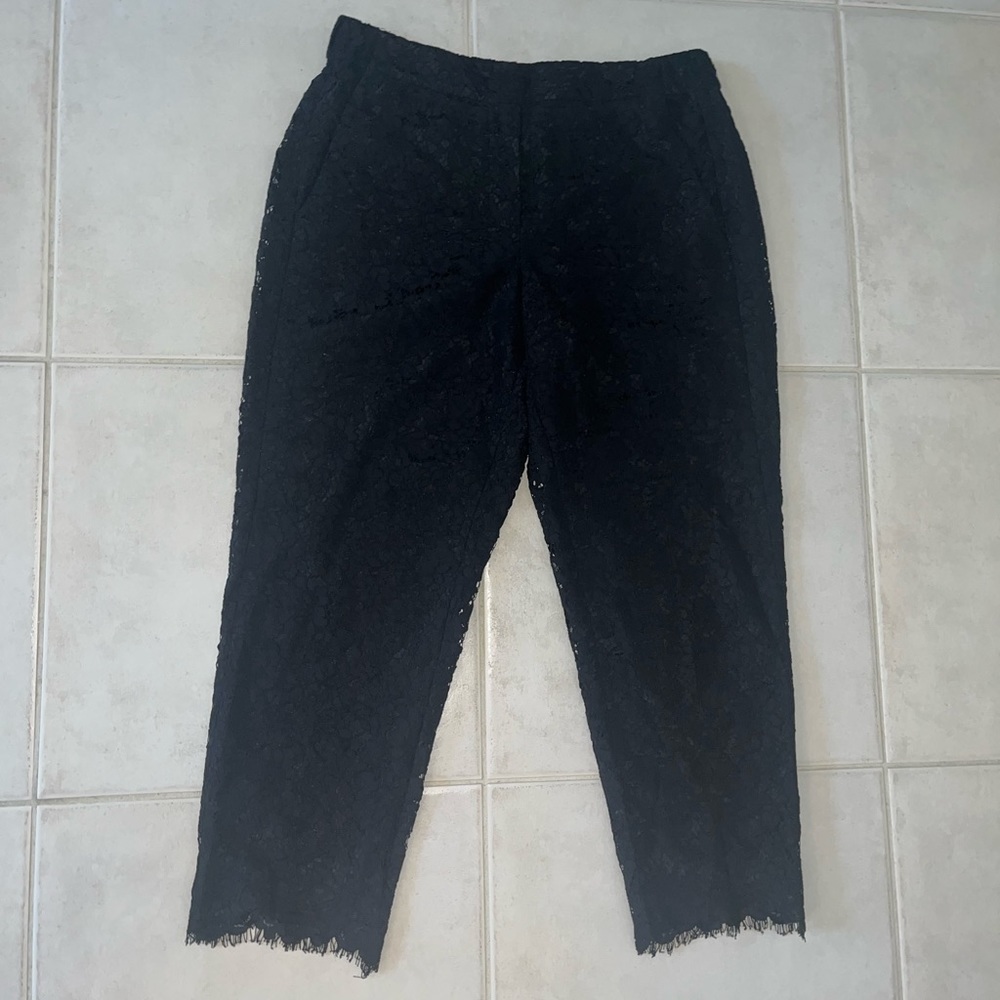JCREW lace pants with front pockets size 10